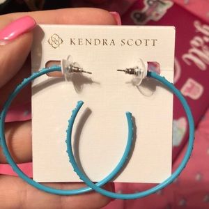 Kendra Scott turquoise hoops